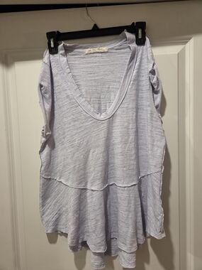 We The Free Pale Lavender Tiered Tank